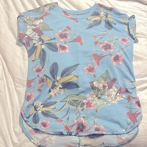 Cupio - S/S Floral Crew Neck Top - Small